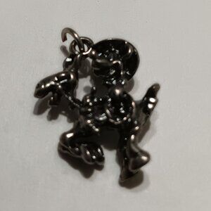 Mickey Mouse Cowboy sterling charm